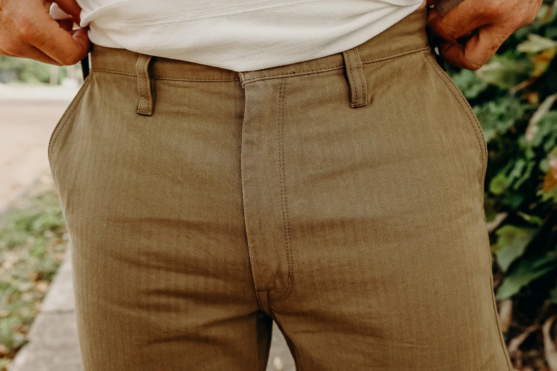 11oz Herringbone Work Pants - Khaki IH-735-KHA
