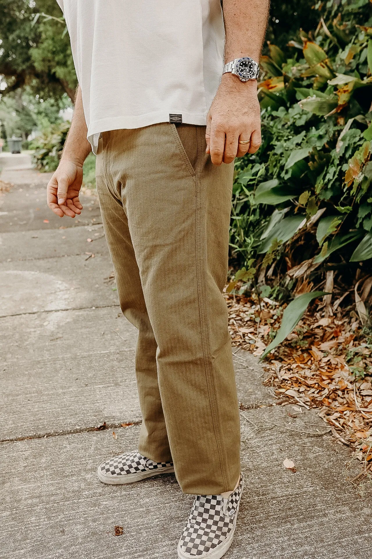 11oz Herringbone Work Pants - Khaki IH-735-KHA