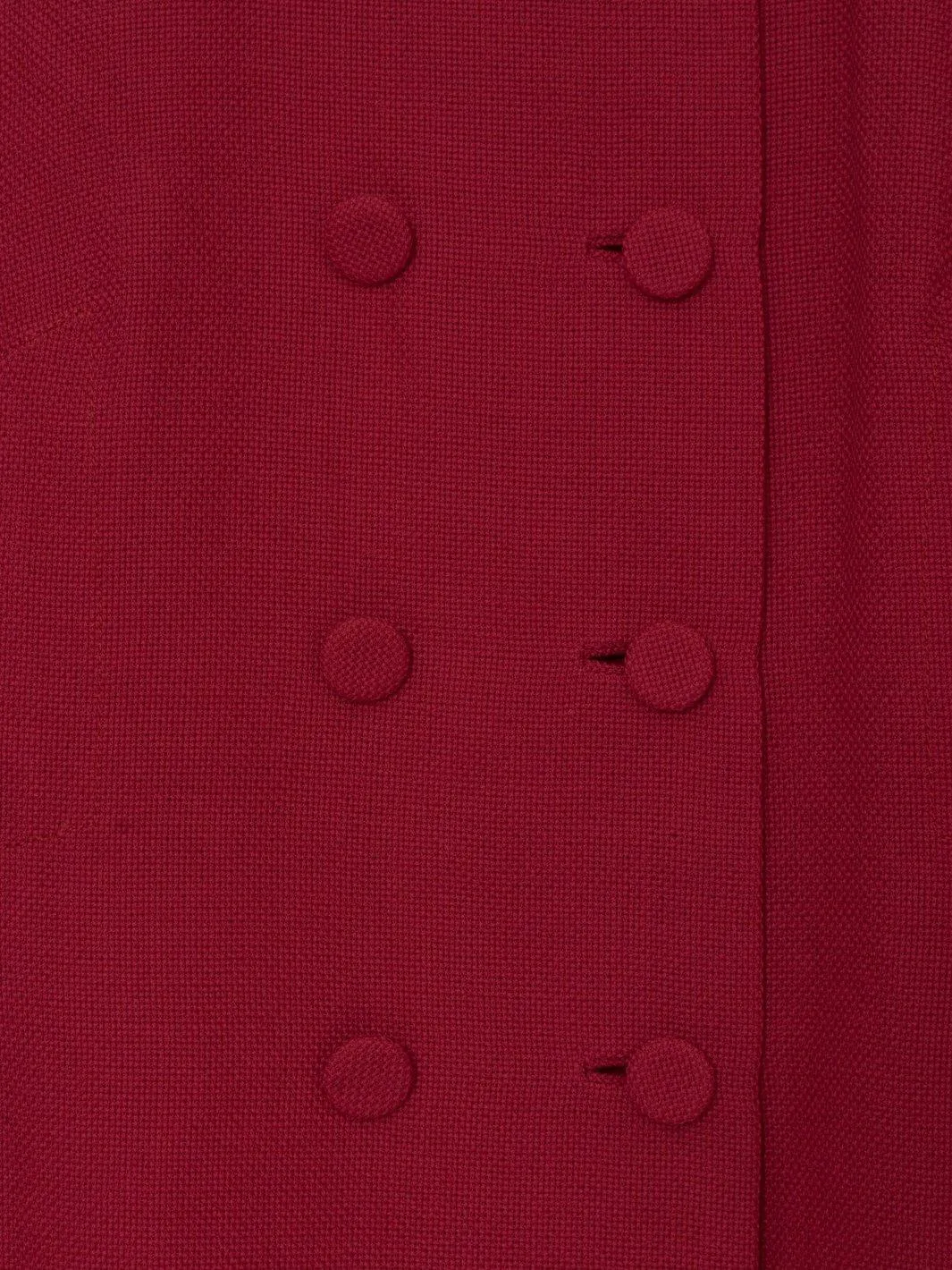 1960s Sorelle Fontana overcoat in red wool
