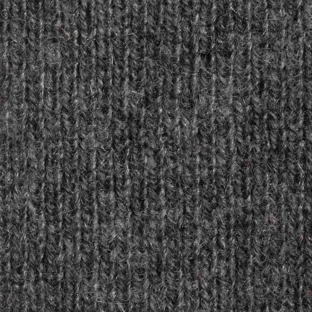 6-ply Cashmere Seed Funnel Neck Boxy Jumper - Derby Grey