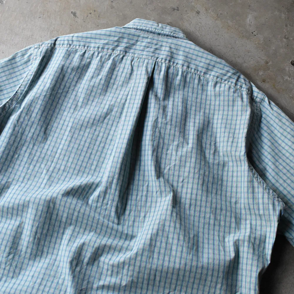 90's Ralph Lauren “CLASSIC FIT” チェック 半袖 ボタンダウンシャツ  240805 S2153