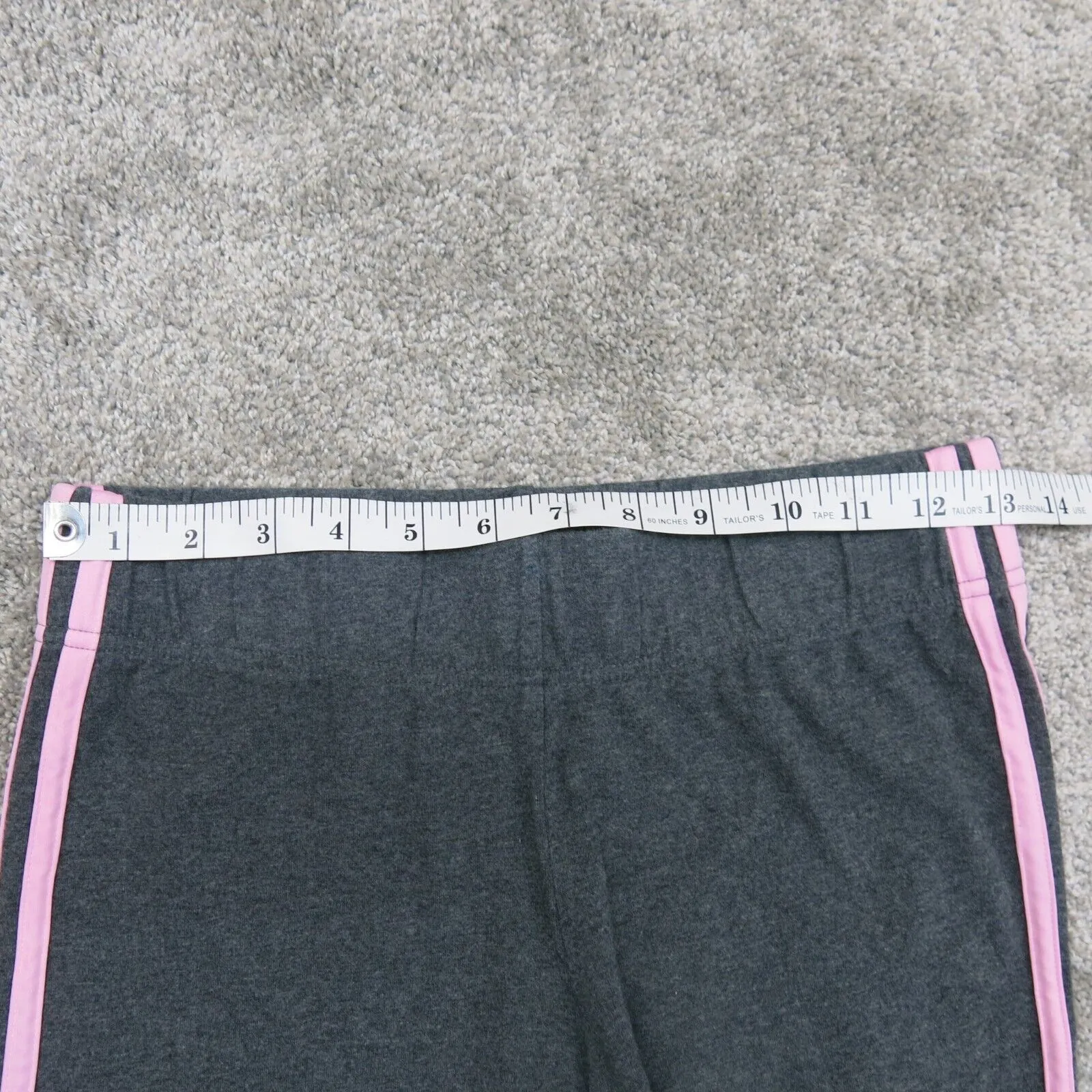 Adidas Toddler Girls Cropped Sweatpants Short  Dark Gray 3 Striped Size Medium