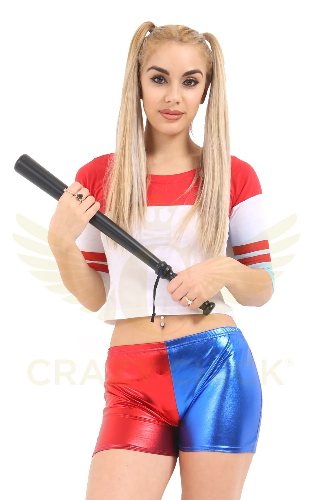 Adult Shiny Metallic Hot Pants