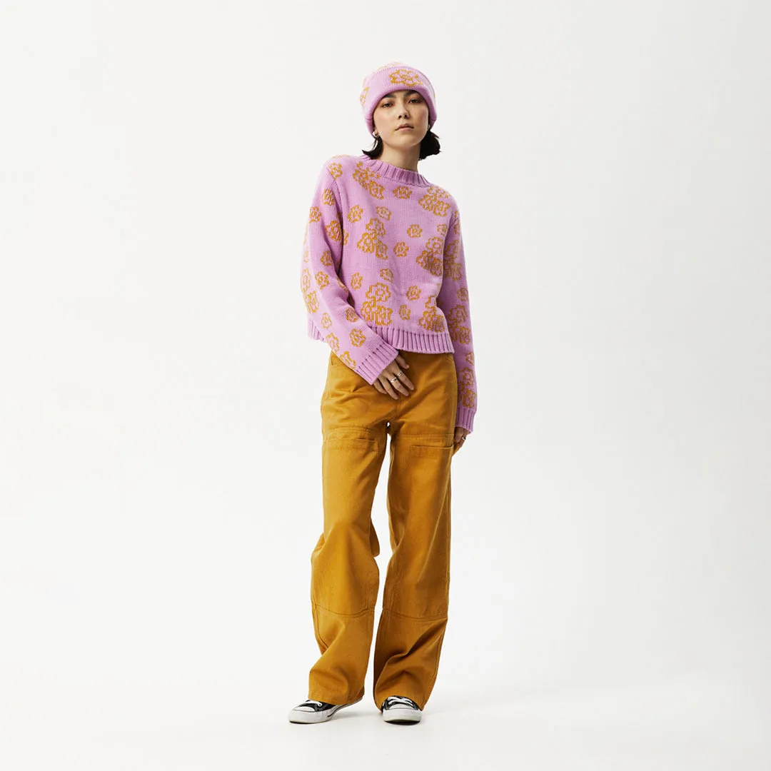 AFENDS Womens Clara - Knit Crew Neck Jumper - Candy