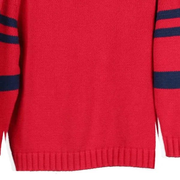 Age 12-13 Bugs Bunny Warner Bros Embroidered Jumper - Large Red Cotton