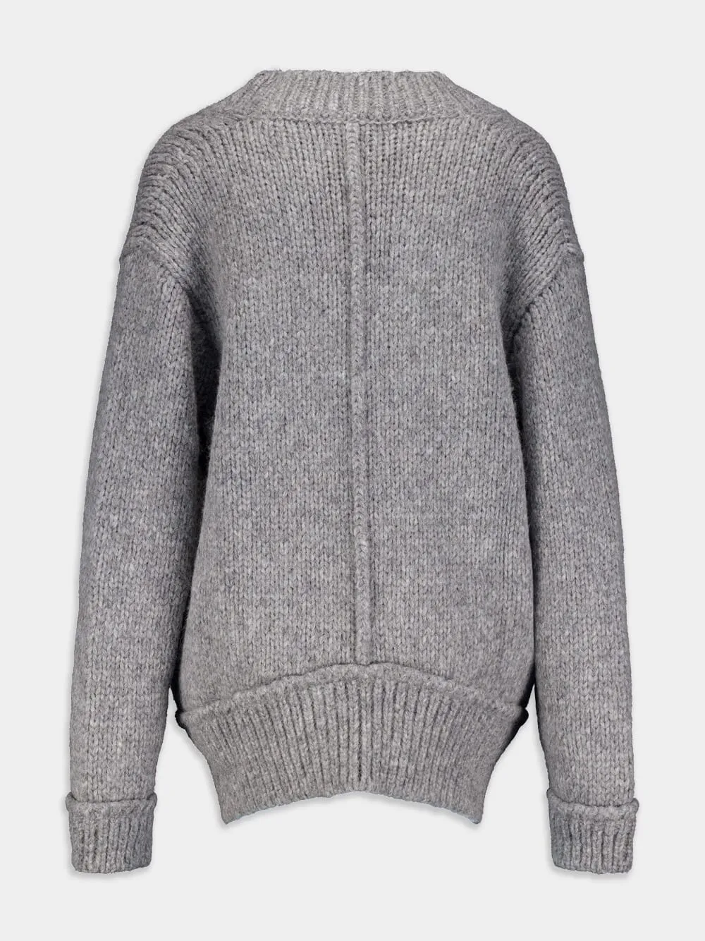 Alpaca Wool V-Neck Jumper