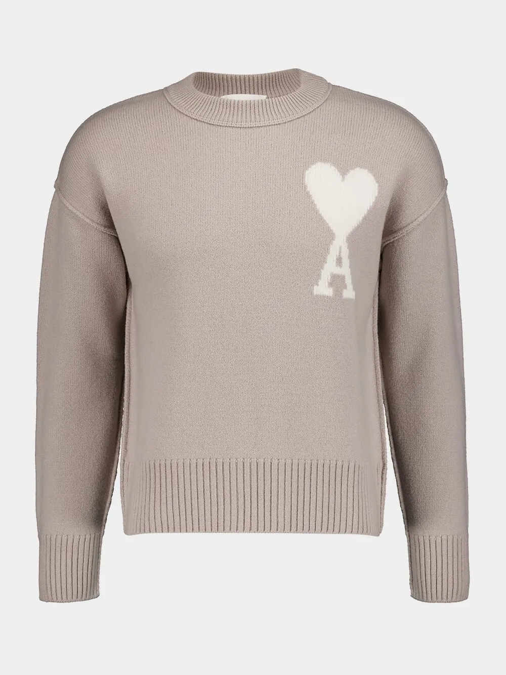 Ami De Coeur Beige Wool Jumper