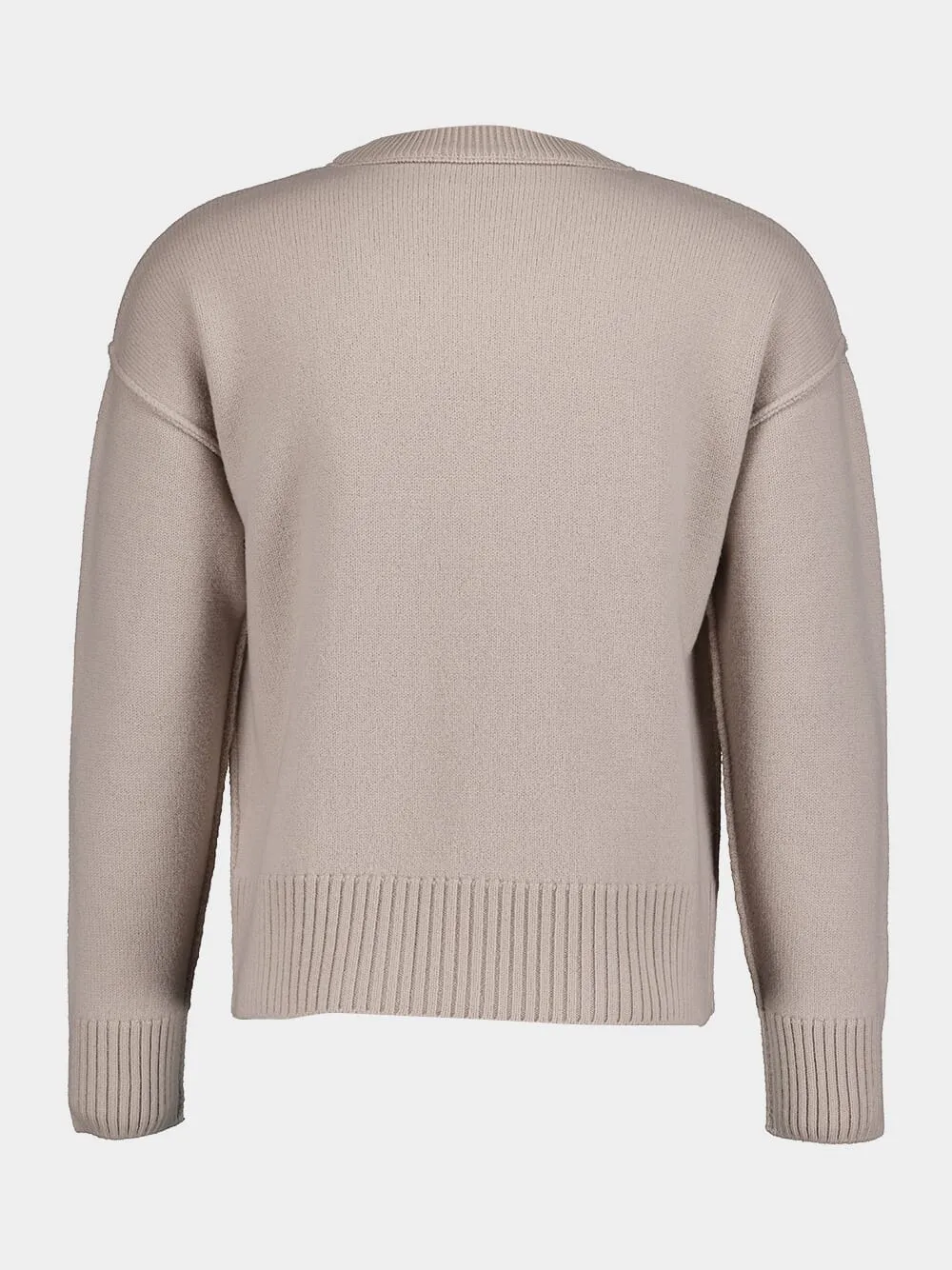 Ami De Coeur Beige Wool Jumper