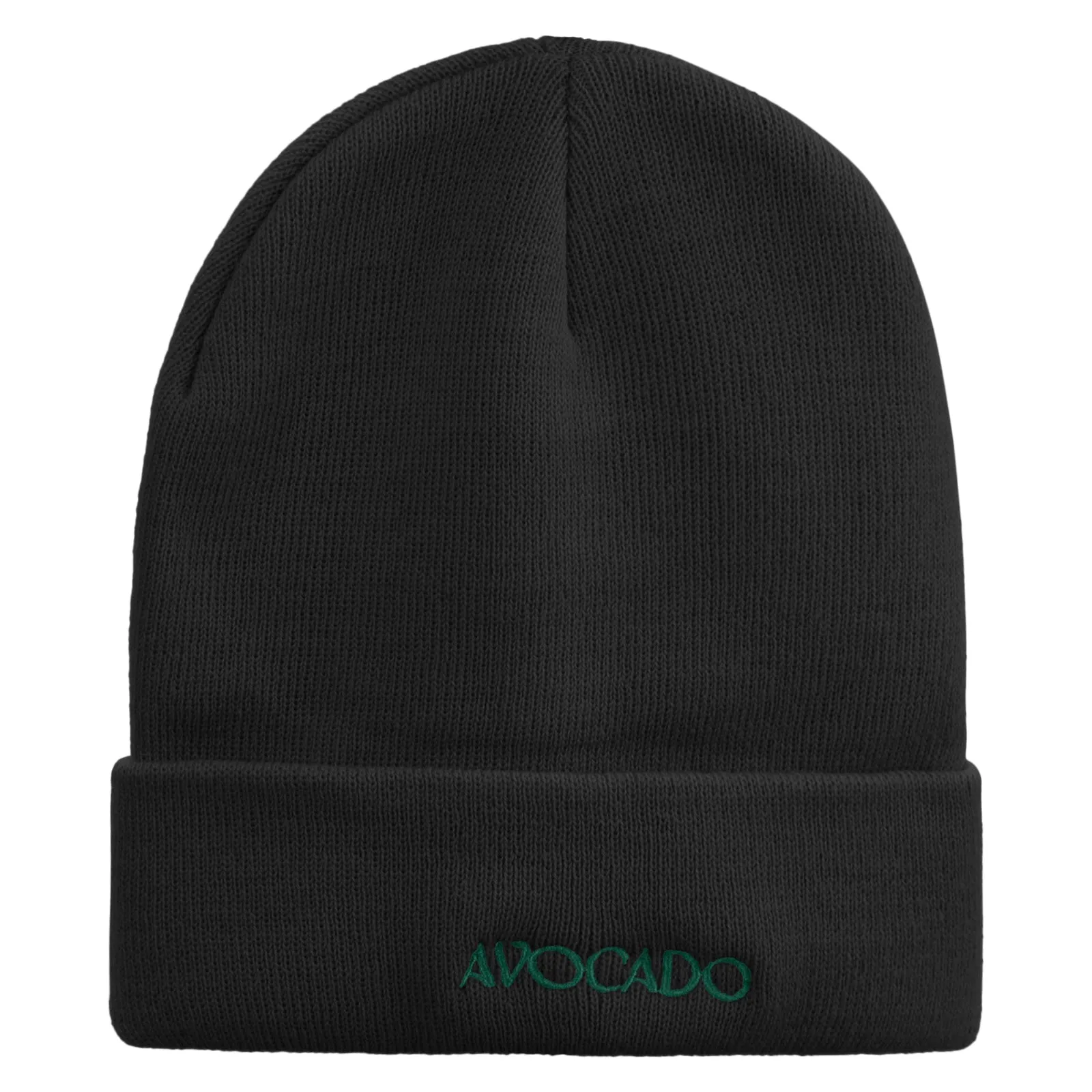 Avocado Embroidered 12 inch Long Knitted Beanie