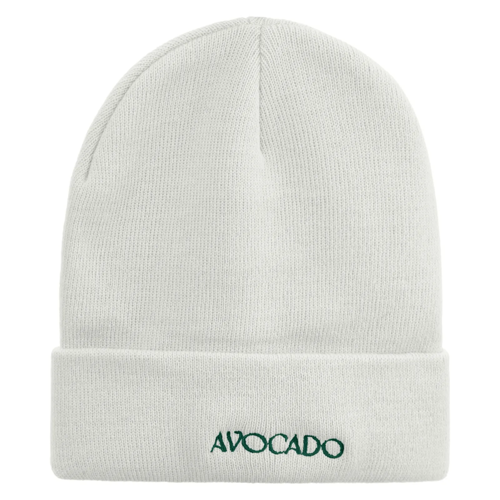 Avocado Embroidered 12 inch Long Knitted Beanie