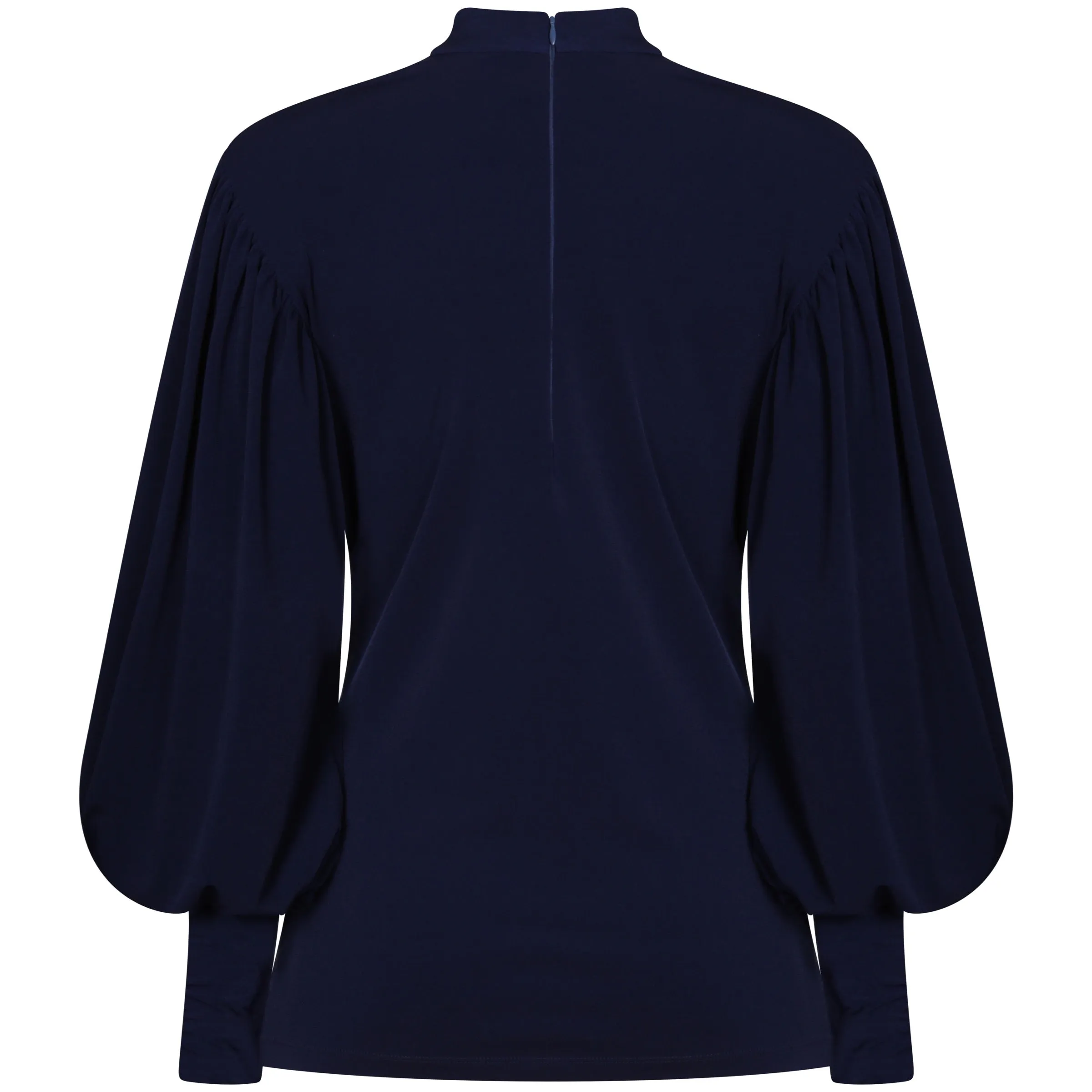 Balloon Sleeve Top Navy