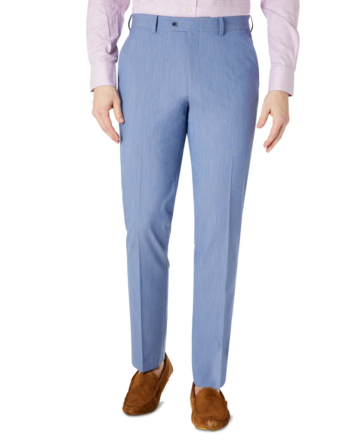 Bar Iii Mens Slim fit Dress Pants 32 / 30 Blue Solid