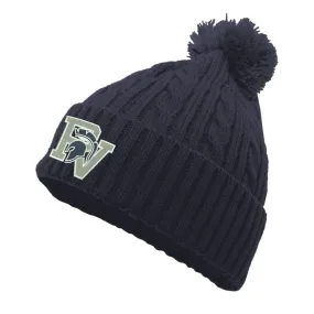 Beanie - Youth - Pacific Cable Knit Pom Pom