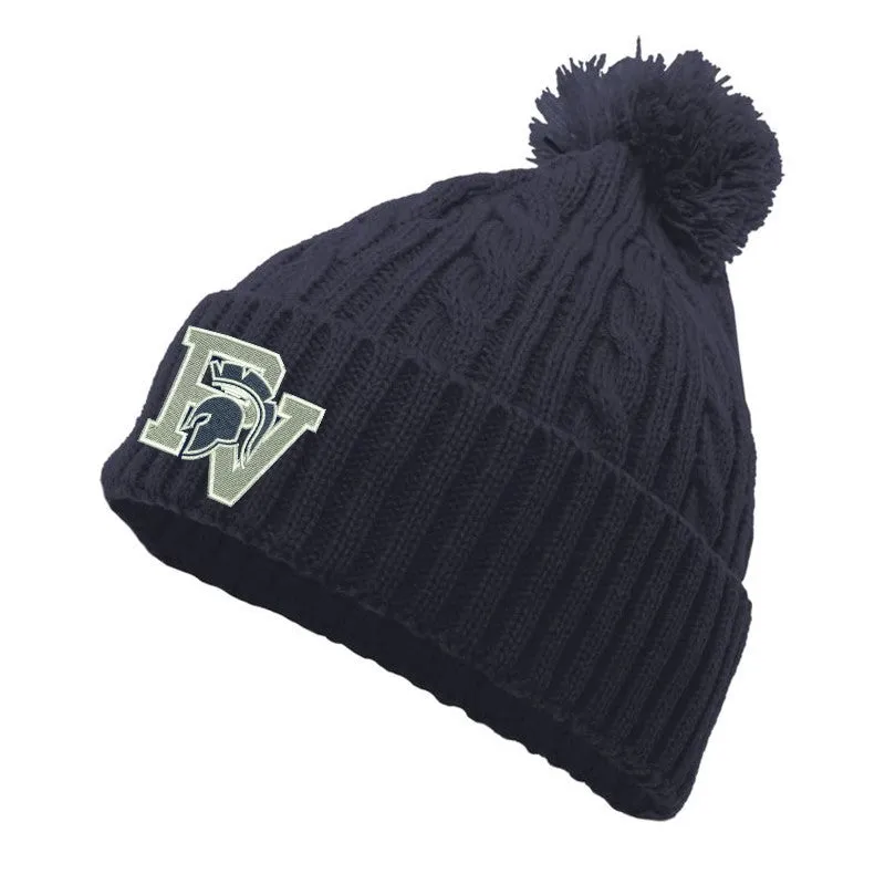Beanie - Youth - Pacific Cable Knit Pom Pom