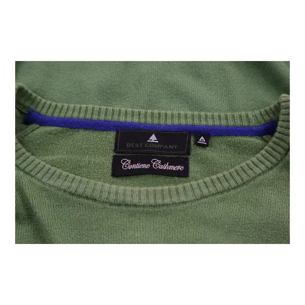 Best Company Jumper - Medium Green Cotton Blend