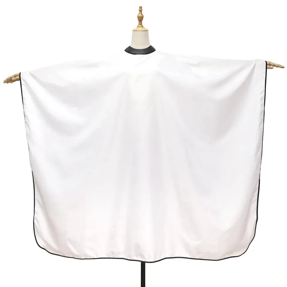Black White Hair Cutting Cloth Pro Salon Hairdressing Cape Gown Barber Silicone Neck Hairdresser Apron Haircut Capes Wholesale
