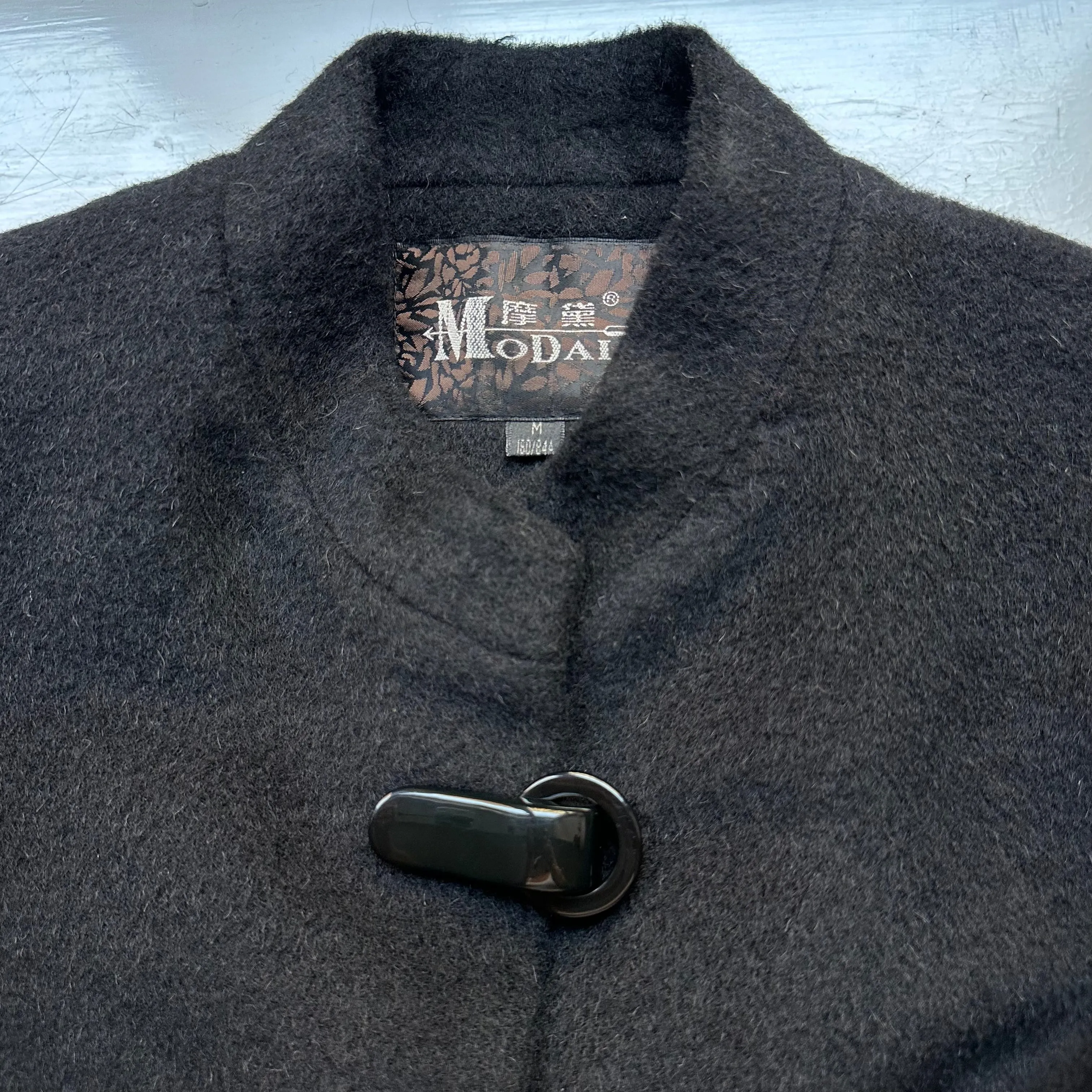 Black Wool Coat - size S