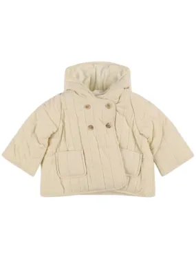 Bonpoint   Quilted cotton hooded jacket 