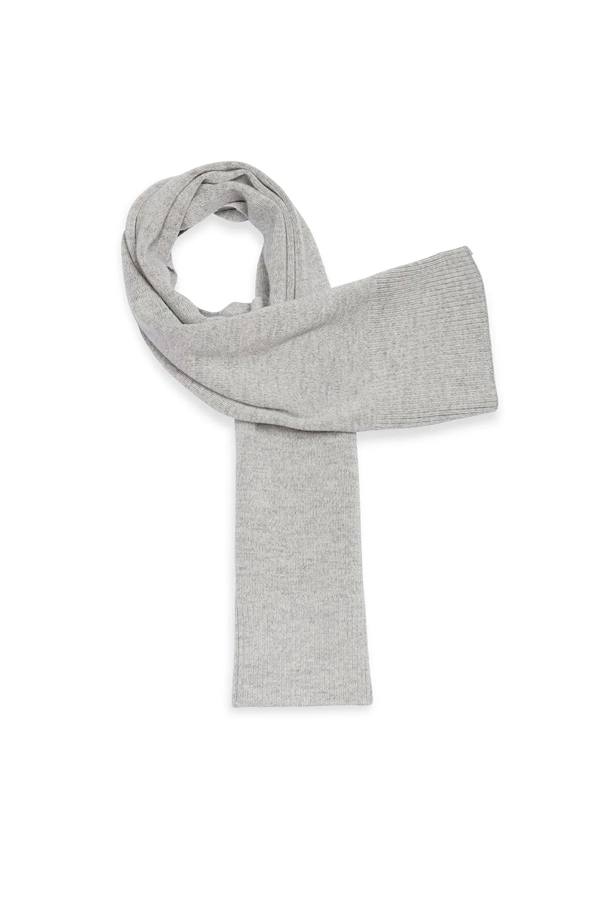 Bréauté wool scarf - SAINT JAMES 48N1W (GRIS CLAIR/ECRU)