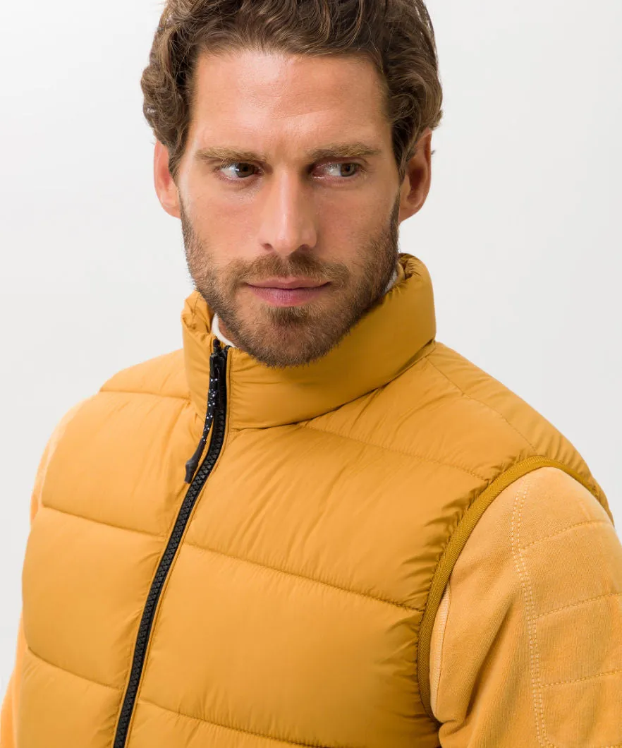 Brax Dante Zero Down Quilted Vest - Saffron