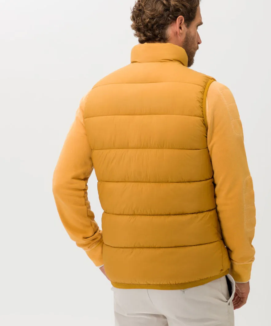 Brax Dante Zero Down Quilted Vest - Saffron