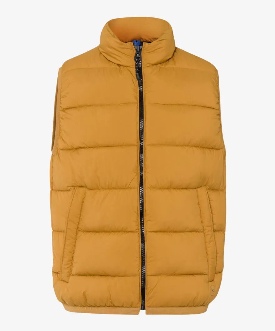 Brax Dante Zero Down Quilted Vest - Saffron
