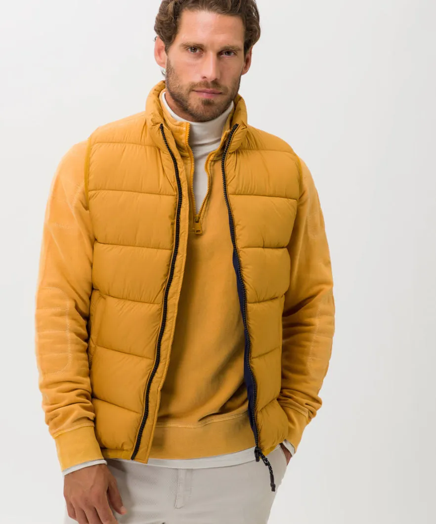 Brax Dante Zero Down Quilted Vest - Saffron