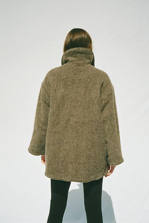 Brown Melange Pyrenees Coat