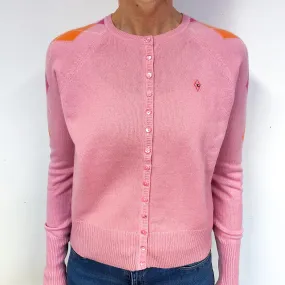 Bubblegum Punk Diamond Cashmere Cardigan Medium