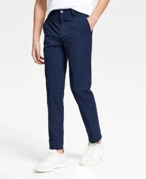 Calvin Klein Mens Slim Fit Dress Pants 36 / 30 Navy Blue Solid