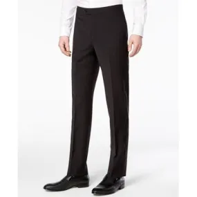Calvin Klein Mens Slim fit Tuxedo Dress Pants 38 / 30 Black Solid Stretch