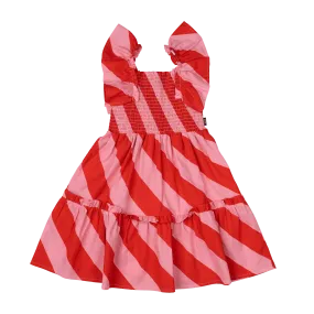 Candy Wrap Shirred Dress