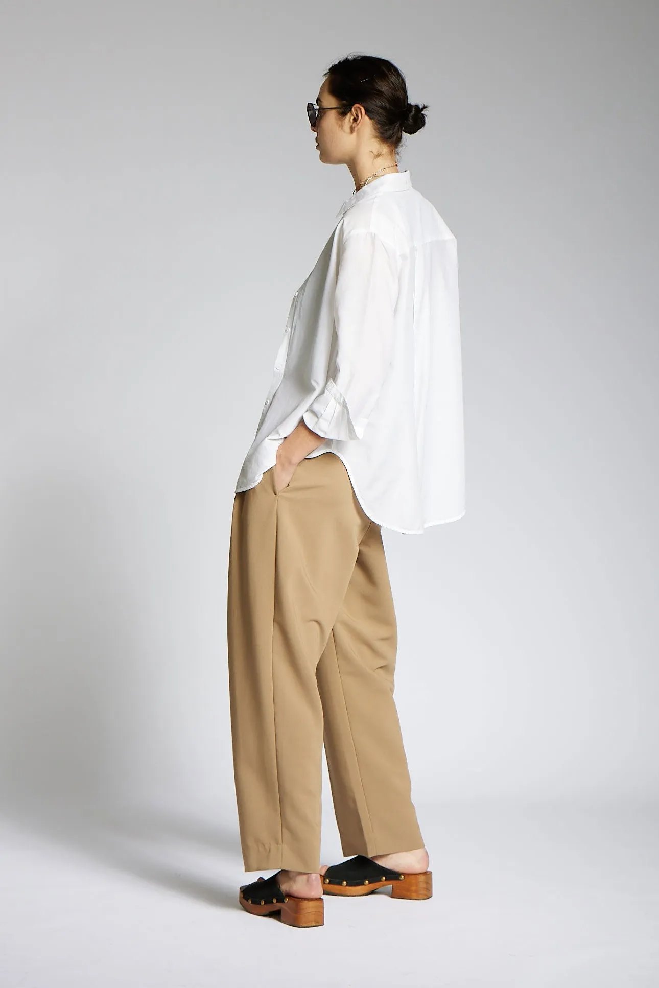 CARUSO SHIRT WHITE SILK / COTTON