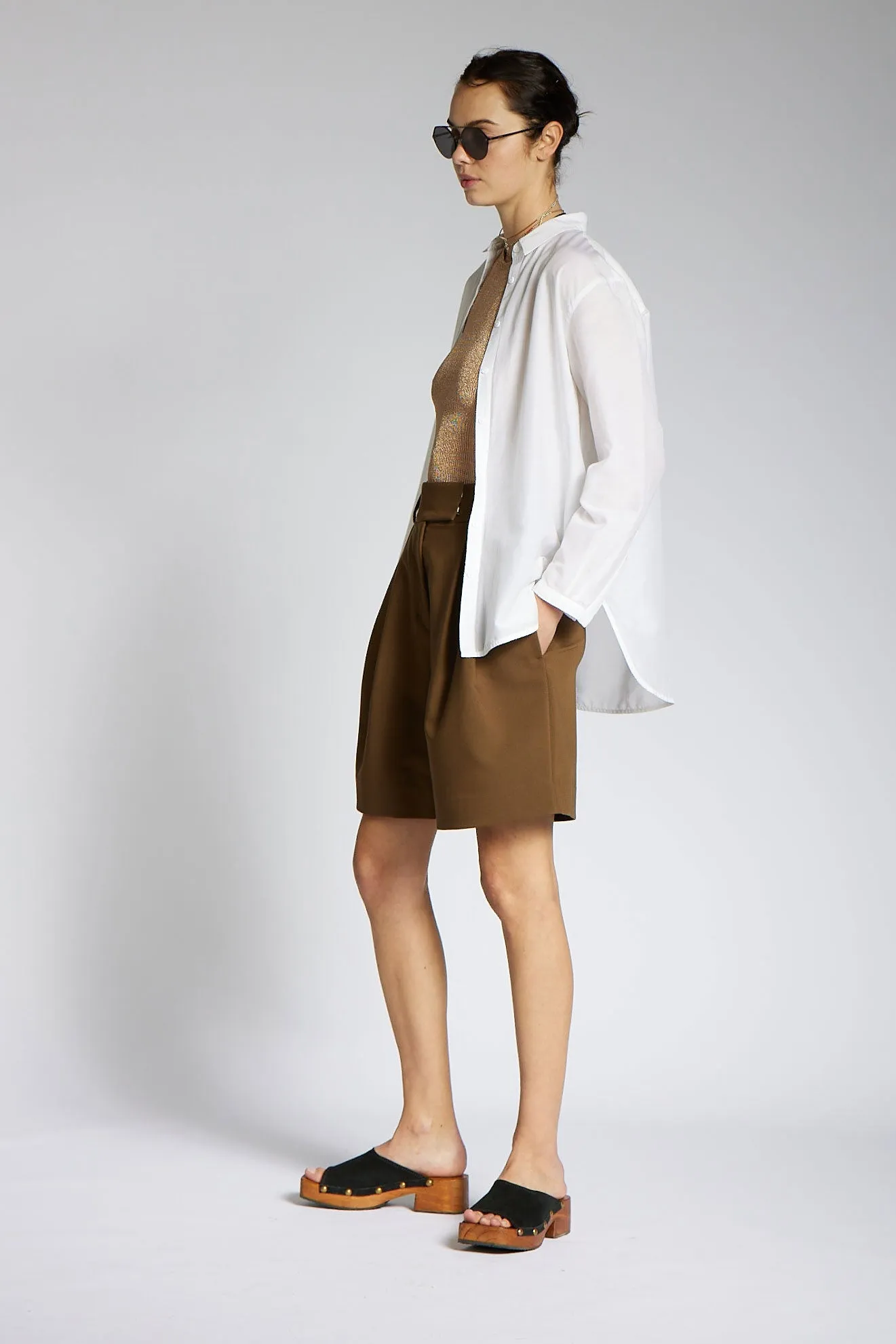 CARUSO SHIRT WHITE SILK / COTTON