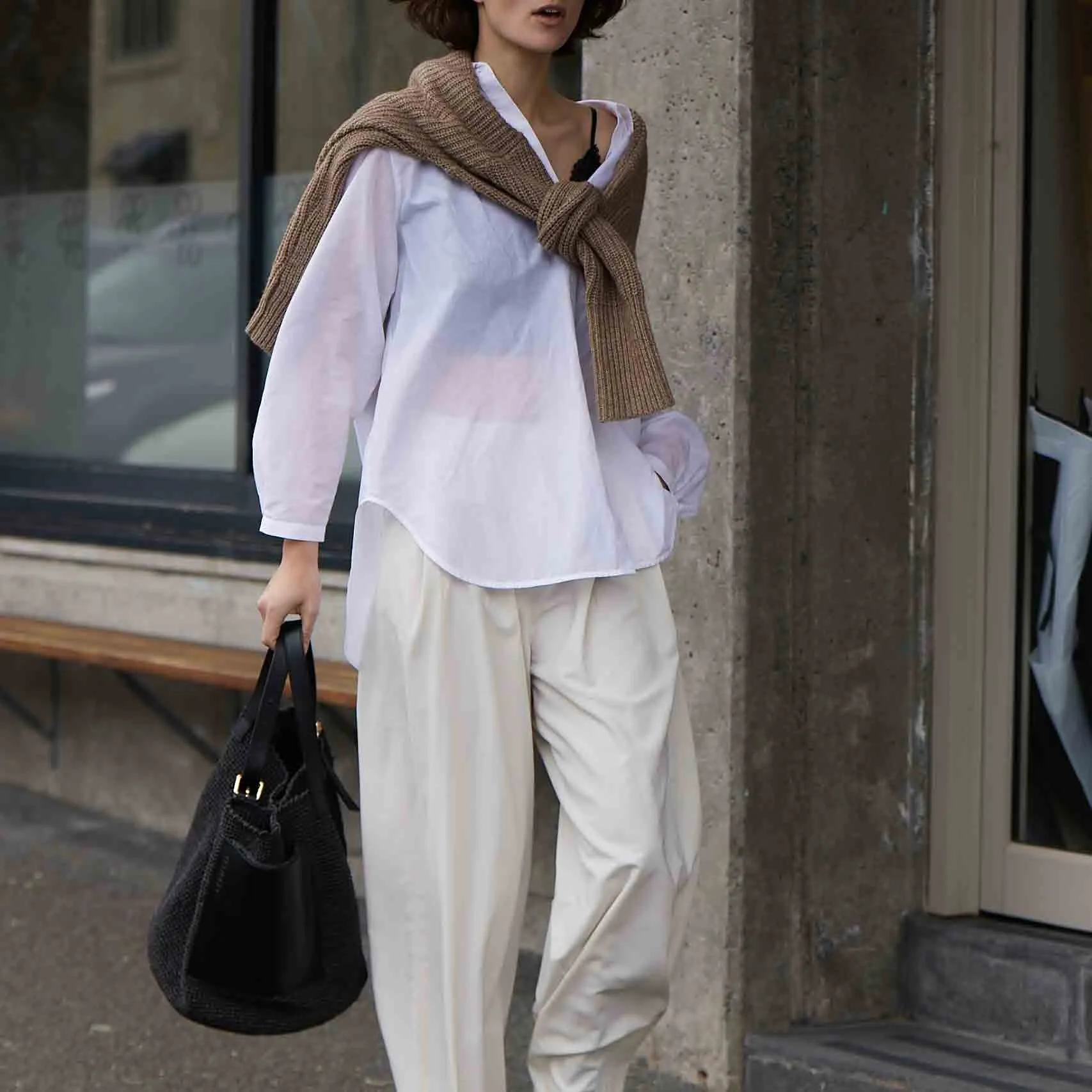 CARUSO SHIRT WHITE SILK / COTTON