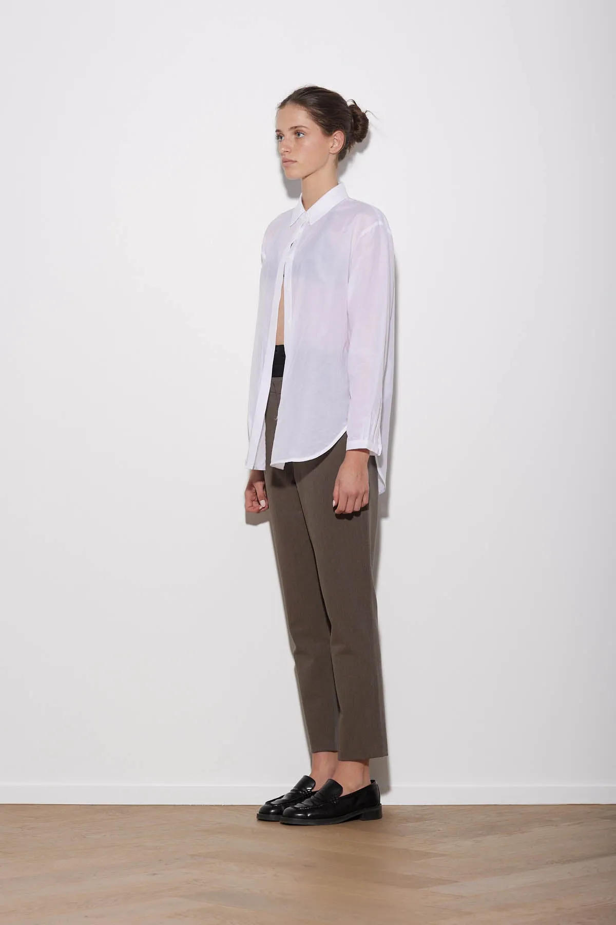 CARUSO SHIRT WHITE SILK / COTTON
