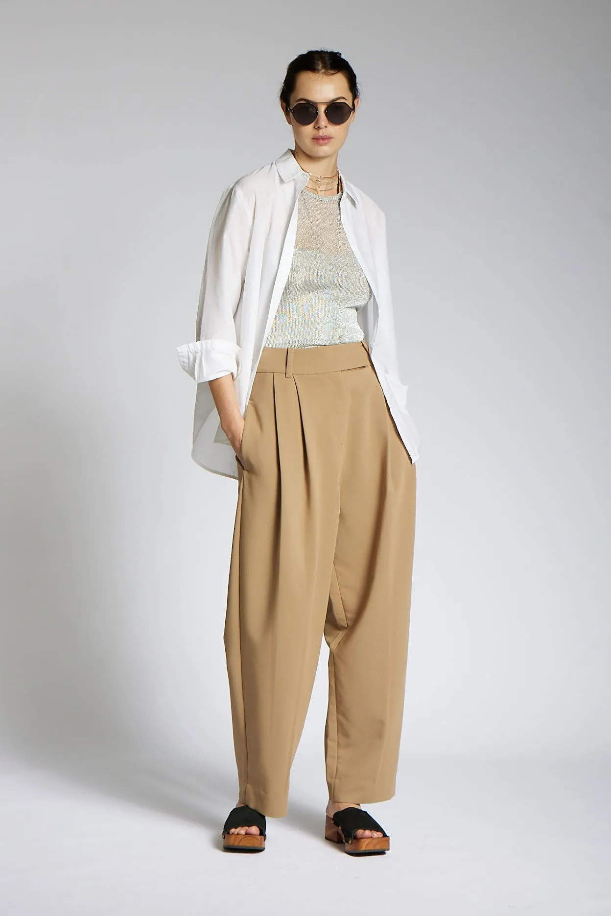 CARUSO SHIRT WHITE SILK / COTTON