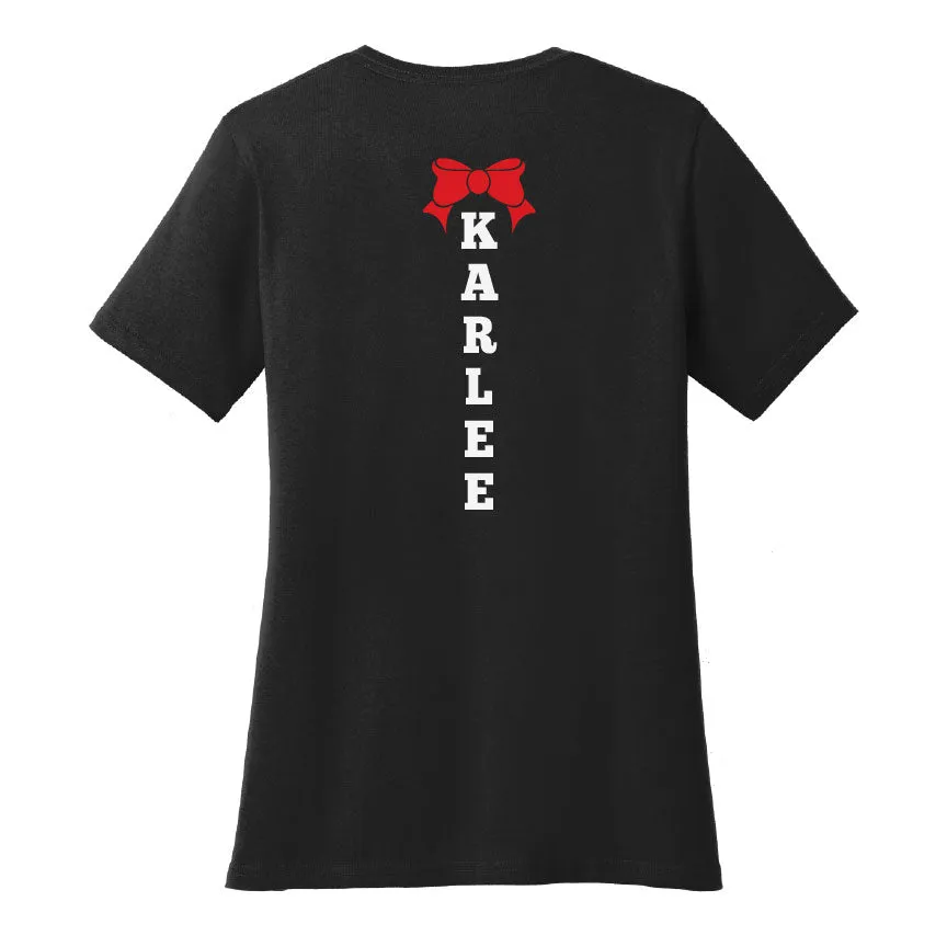 Cheer Mom 2-color Cutout Shirt