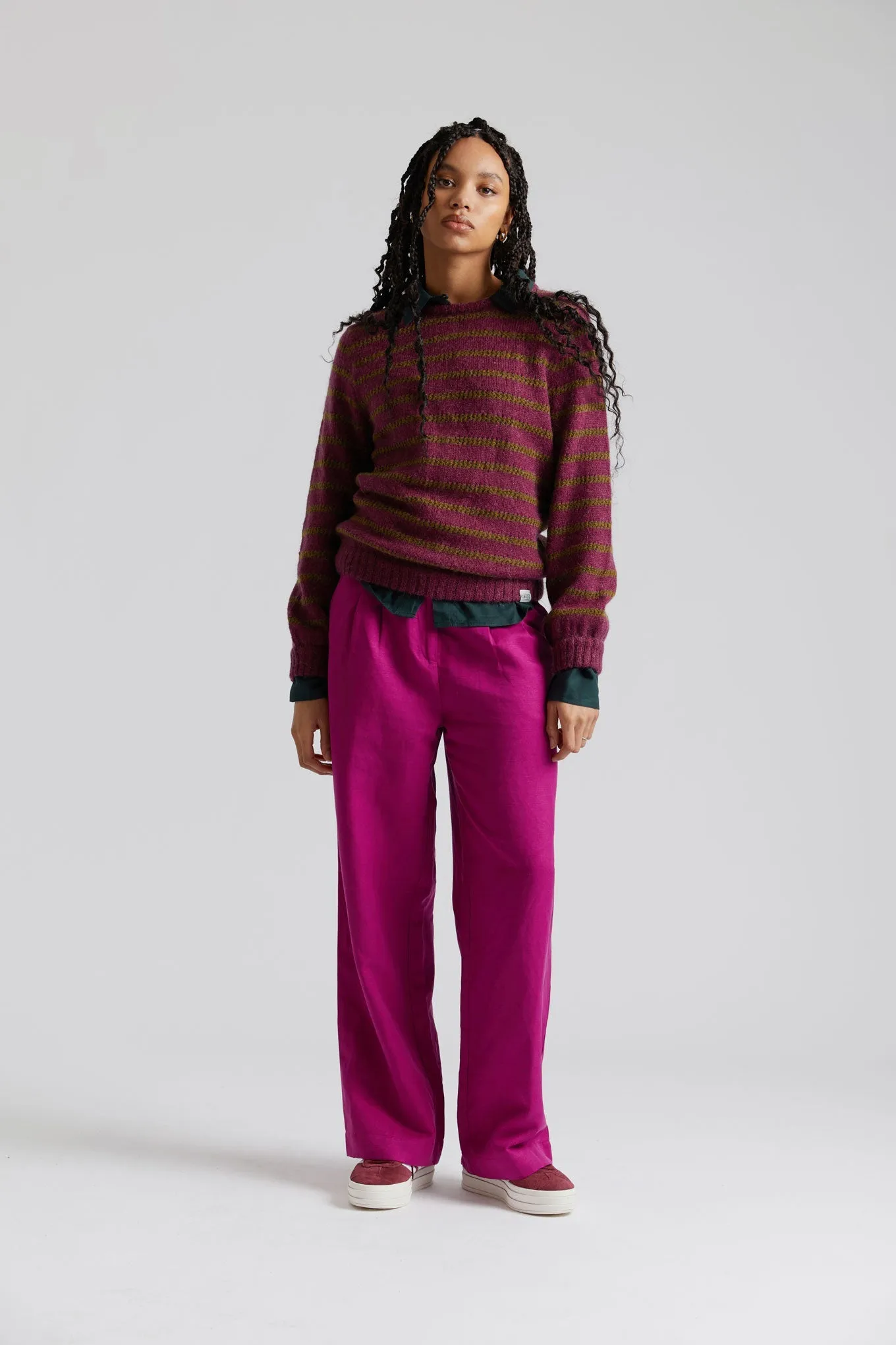 Cleo Jumper Recycled Nylon Wine Red
