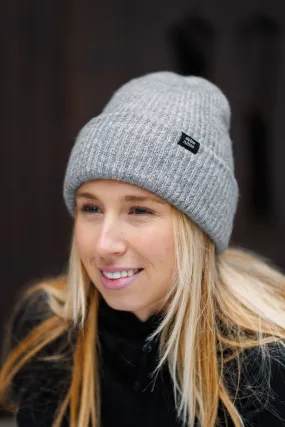 Cosy Cuffed Beanie - Stone Grey