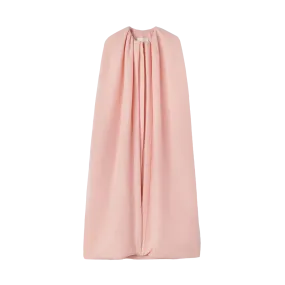 Crew Neck Ankle Length Rounded Cape Coat