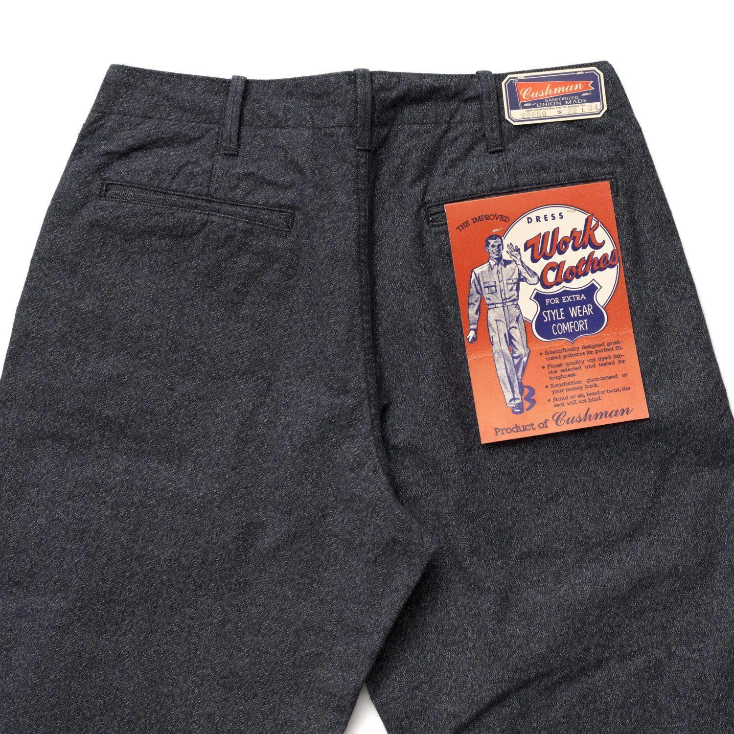 Cushman Lot. 22686 Chambray Pant Salt & Pepper