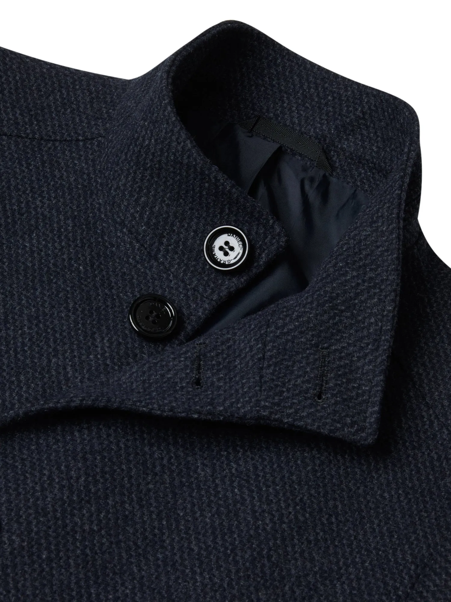 Daniel Grahame 90606 28 Navy Watson Overcoat