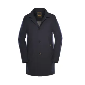 Dark Blue Hektor Water Resistant Unlined Overcoat