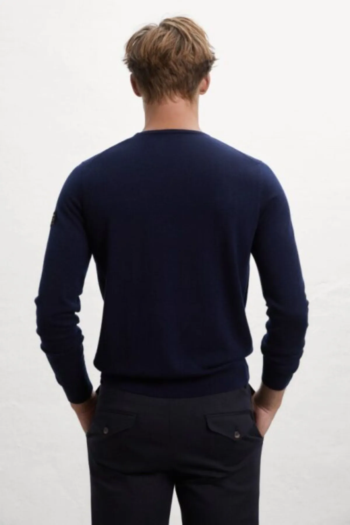 Deep Navy Bayona Knitted Jumper Ecoalf