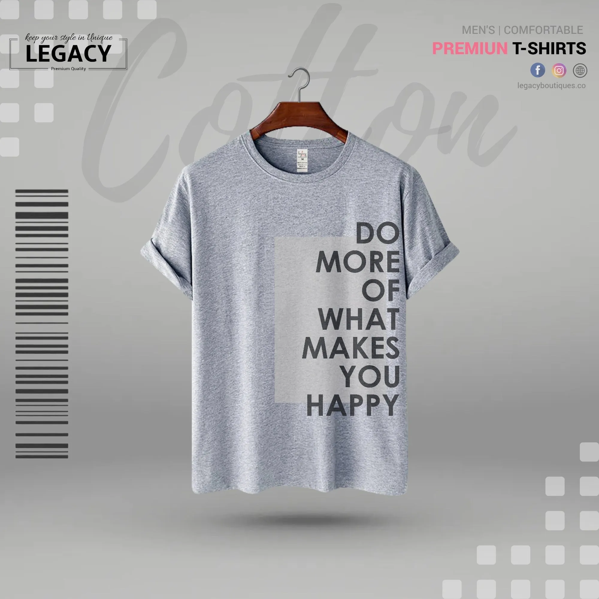 Do more of what makes you happy Men's Designer T Shirt