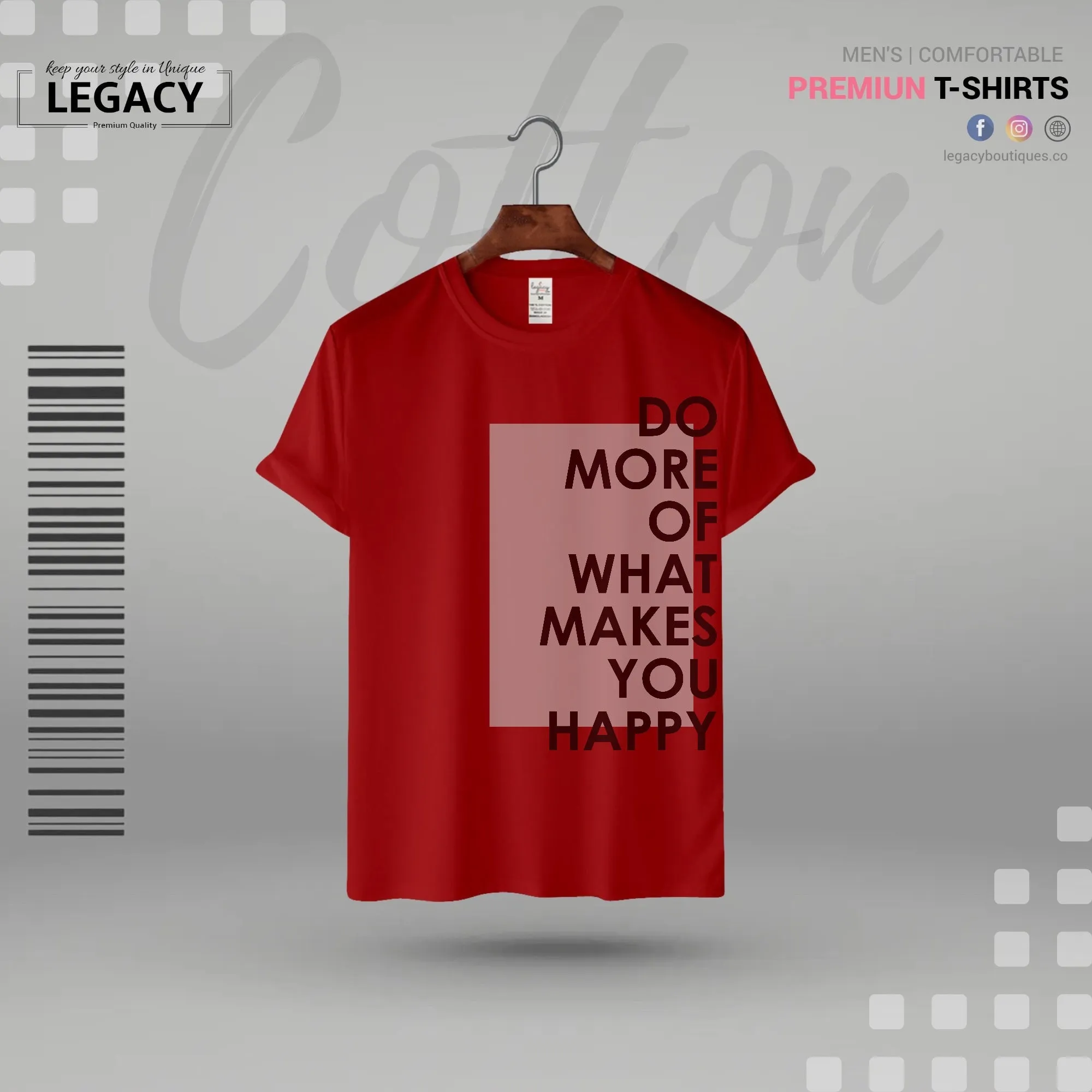 Do more of what makes you happy Men's Designer T Shirt