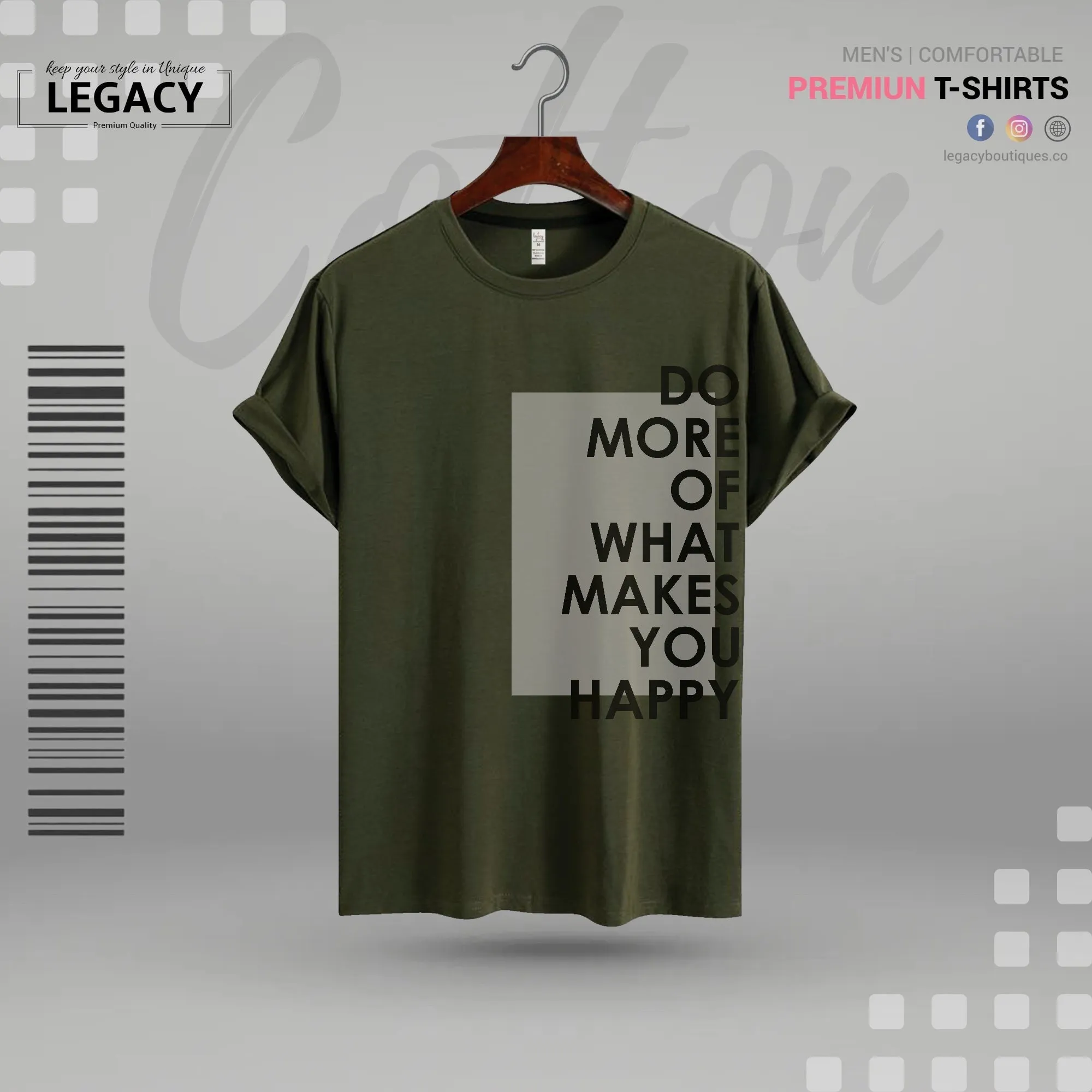 Do more of what makes you happy Men's Designer T Shirt