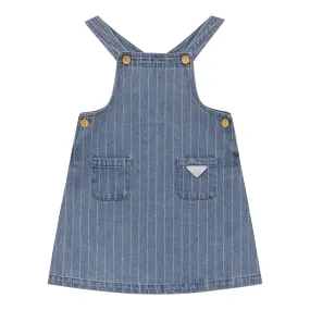 dress stripe jumper pockets - light denim