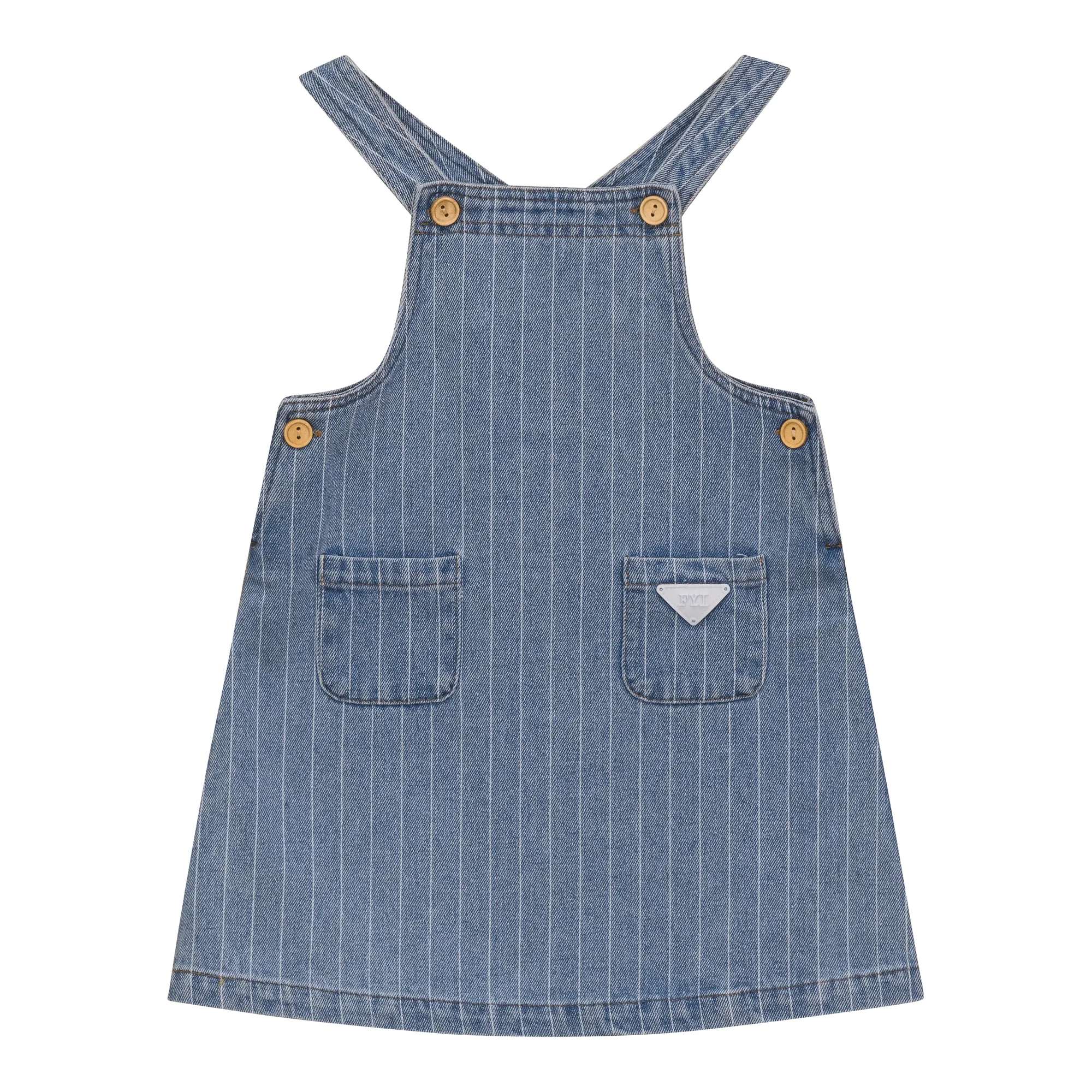 dress stripe jumper pockets - light denim